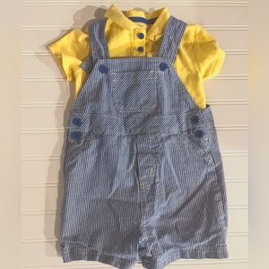 Little Me shirt and overalls